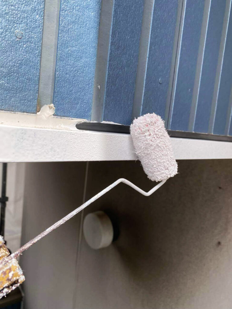 西淀川区外壁塗装施行中