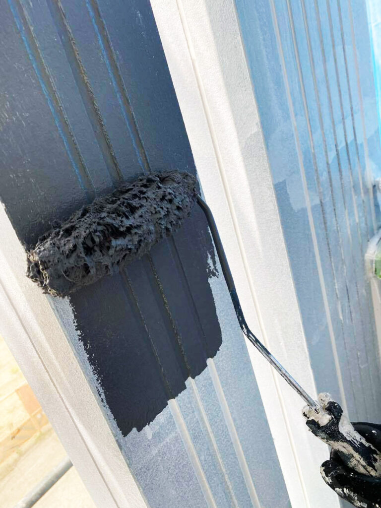 西淀川区外壁塗装施行中