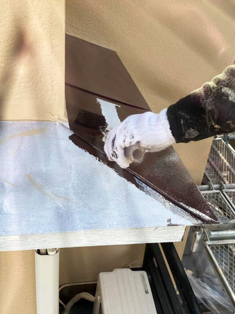 豊中市　外壁塗装リフォーム　施行中